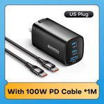 Gan USB Type C Charger 65W 45W PPS PD QC4.0 Quick Charger for Macbook Laptop IPAD Tablet Iphone 14 Samsung S23 Ultra