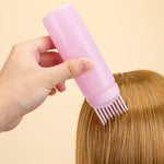 3Pcs Root Comb Applicator Bottle Hair Dye Oiling Tools Graduated Scale for Precise Application for Home Salon Use
