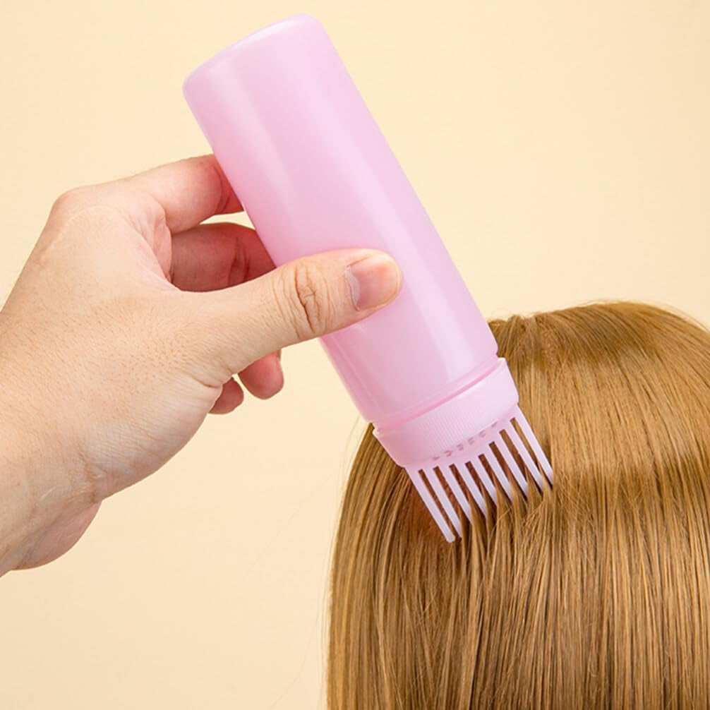 3Pcs Root Comb Applicator Bottle Hair Dye Oiling Tools Graduated Scale for Precise Application for Home Salon Use