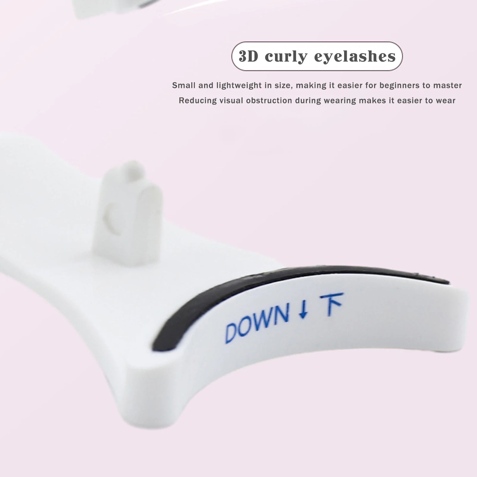 Magnetic Eyelashes Curler V Type Eyelashes Applicator Tweezers Clips Suitable for Beginners in Beauty and Makeup Tools