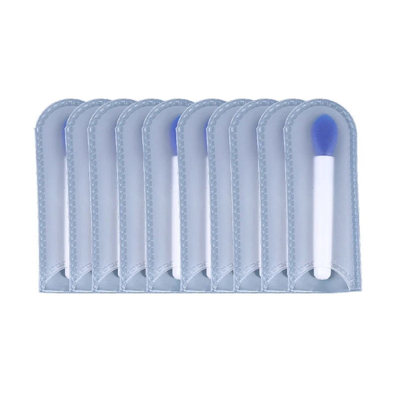 10Pcs Silicone Lip Brush Set Small Makeup Brushes Lipstick Applicator Brushes for Lip Care Makeup Use