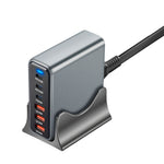 435W 6-Port Gan Desktop Power Station 3C3A USB-C PD Fast Charger Universal Multi-Device for Phone Charging Station
