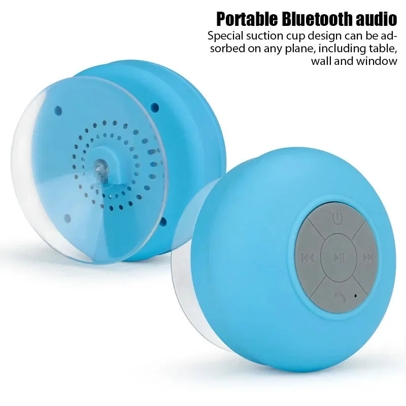 Mini Bluetooth Speaker Waterproof Bathroom Audio Wireless Shower Speakers for Phone Soundbar Hand Free Car Loudspeaker