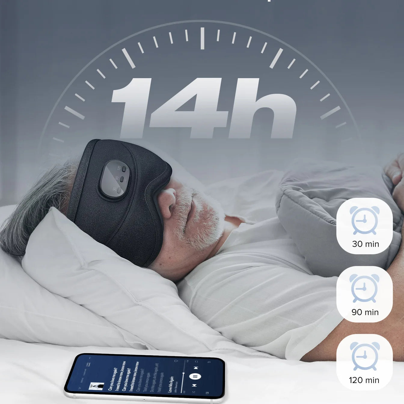 3D Bluetooth Sleeping Mask Headphones Eye Mask Comfortable Wireless Music Sleep Mask Noise Reduction Blackout Sleeping Mask