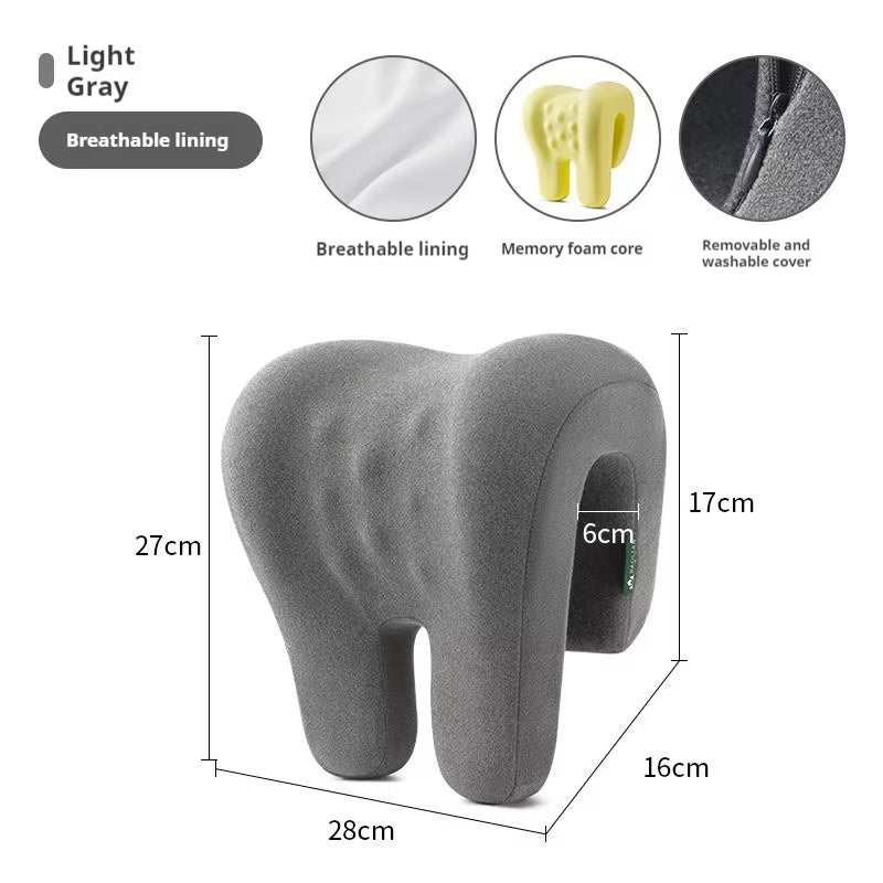 Office Chair Headrest Pillow Head Neck Shoulder Support Cushion Ergonomic Neck Rest Pillow Memory Foam Nap Sleeping Pillow