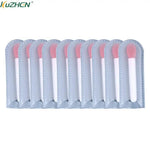10Pcs Silicone Lip Brush Set Small Makeup Brushes Lipstick Applicator Brushes for Lip Care Makeup Use