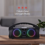 Portable Bluetooth Boombox Speaker 120W Peak IPX7 Waterproof LED Display