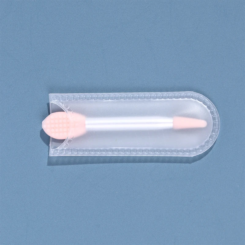 10Pcs Silicone Lip Brush Set Small Makeup Brushes Lipstick Applicator Brushes for Lip Care Makeup Use