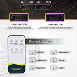 Aromatherapy Essential Oil Diffuser Wood Grain Remote Control Ultrasonic Air Humidifier Cool with 7 Color LED Light