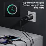 Gan USB Type C Charger 65W 45W PPS PD QC4.0 Quick Charger for Macbook Laptop IPAD Tablet Iphone 14 Samsung S23 Ultra
