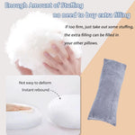 Full Body Pillow for Adults, Long Sleeping, Big Pillows Bed, Firm Large with Velvet Cover, 20X54 Inches (Dark Grey)