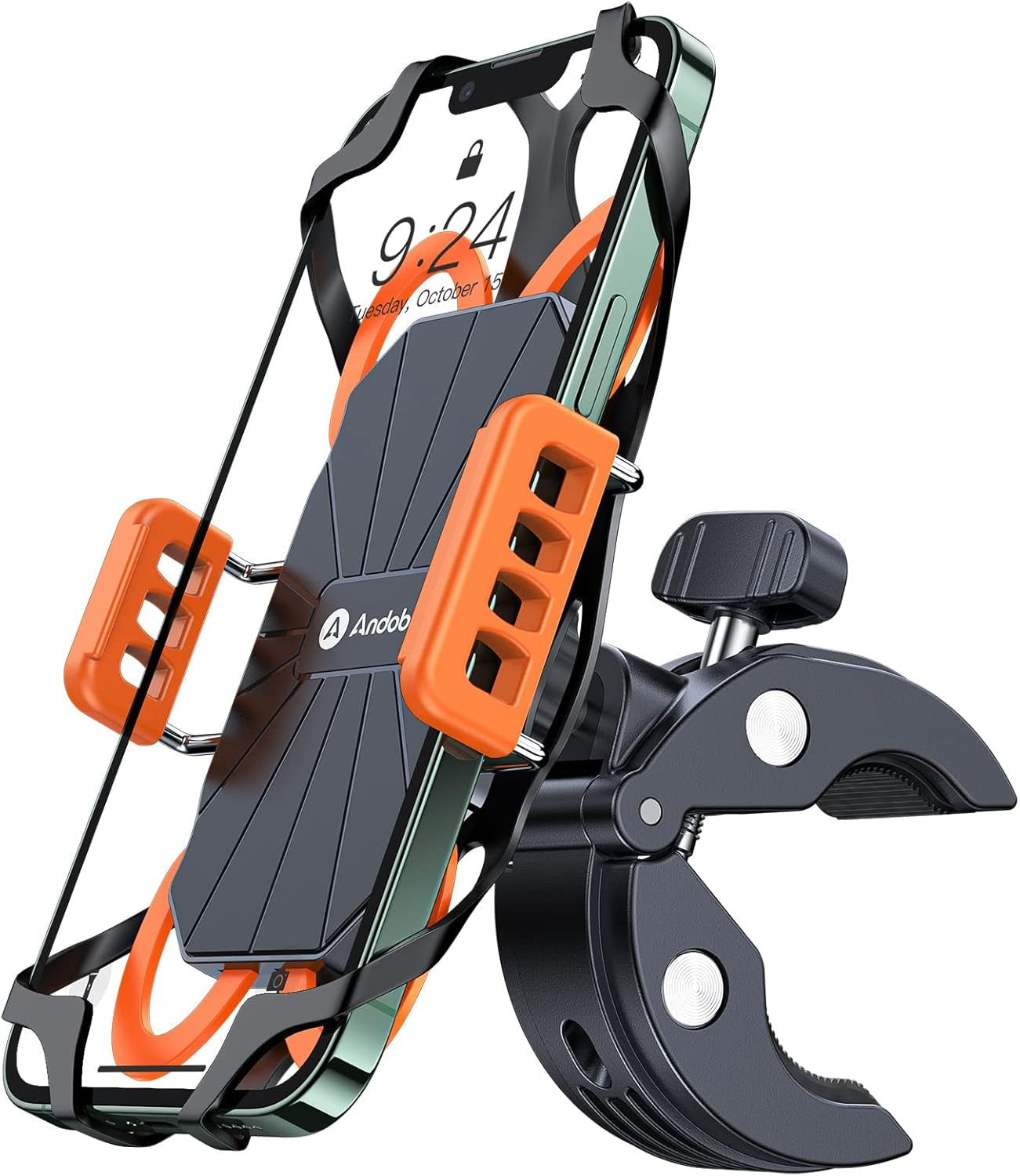 Bike Phone Mount, [Super Stable on Bumpy Road] Motorcycle Phone Mount Universal Handlebar Bicycle Cell Phone Holder Scooter