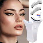 Magnetic Eyelashes Curler V Type Eyelashes Applicator Tweezers Clips Suitable for Beginners in Beauty and Makeup Tools