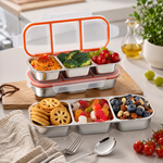 Stainless steel snack containers (3pc)