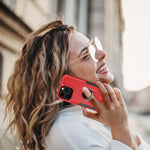 Phone Case with Ring Stand for Iphone 14 Pro Max/14 Pro/14 Plus/14 Shockproof Armor Cover, Red