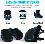Office Chair Cushion and Back Support for Office Chair, Lumbar Support Pillow, M