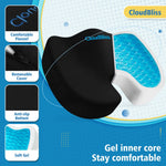 Truck Driver Seat Cushion Coccyx Orthopedic Memory Foam Antiskid Breathable