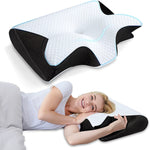 Memory Foam Pillow Core Ergonomic Ice Silk Adult Memory Cotton Neck Support Pillow
