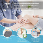 Memory Foam Knee Pillow,Orthopedic Leg Pillow for Sciatica Relief,Back Pain, Pregnancy, Leg Pain, Hip Pain and Sciatica Relief, Grey