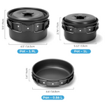 Camping cookware mess kit
