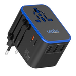 Universal travel adapter all-in-one