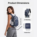 Foldable backpack RFID