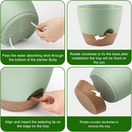 Self-watering planter set (4pc)