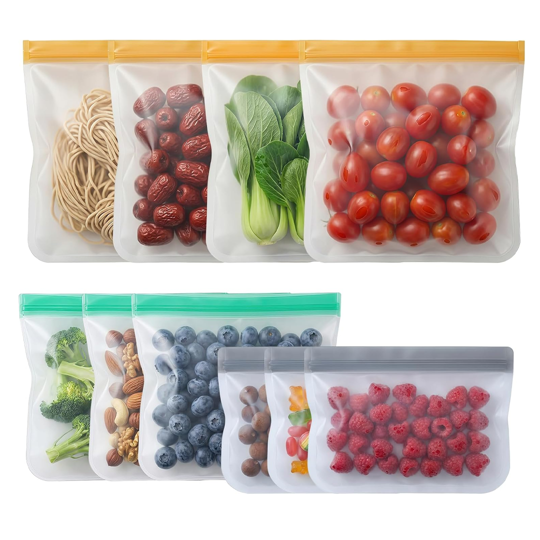 Silicone food storage bags (10pc)