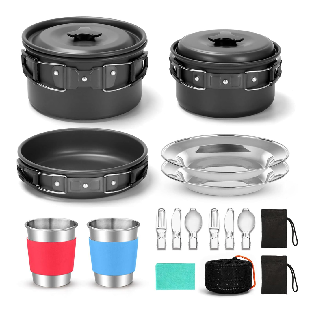 Camping cookware mess kit