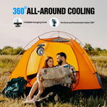 Tent fan rechargeable hanging