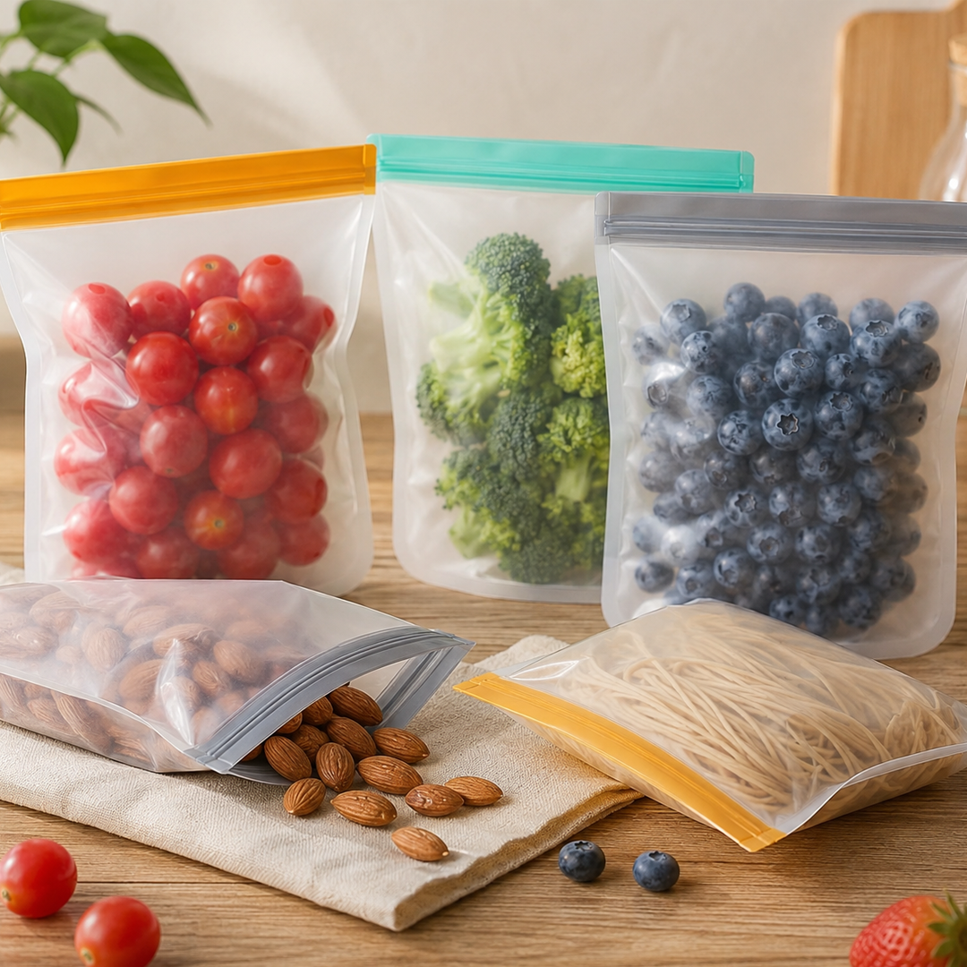 Silicone food storage bags (10pc)