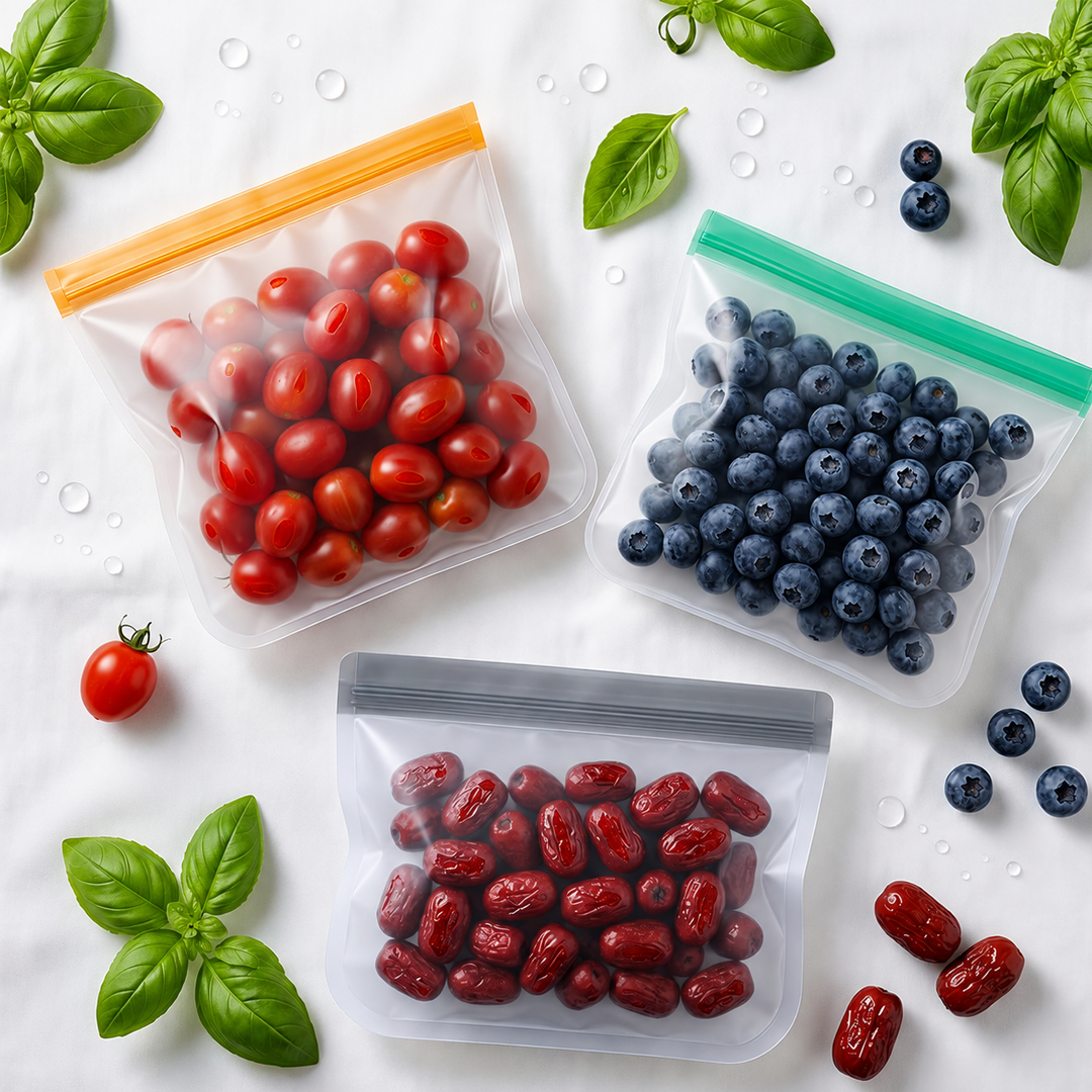Silicone food storage bags (10pc)