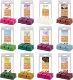 Spring Florals Scented Wax Melts Variety Set -12 Assorted 6Pc Cube Sets for Electric Candle Warmer (2.5Oz Ea)- Rose, Lavender, Jasmine, Lilac, Linen, Green Tea, Berry, Mountain Air- Great Gift