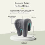 Office Chair Headrest Pillow Head Neck Shoulder Support Cushion Ergonomic Neck Rest Pillow Memory Foam Nap Sleeping Pillow