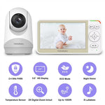 Baby Monitor-Hb6256-M-5.0 Inch Video Baby Monitor with Remote Pan and Tilt Function