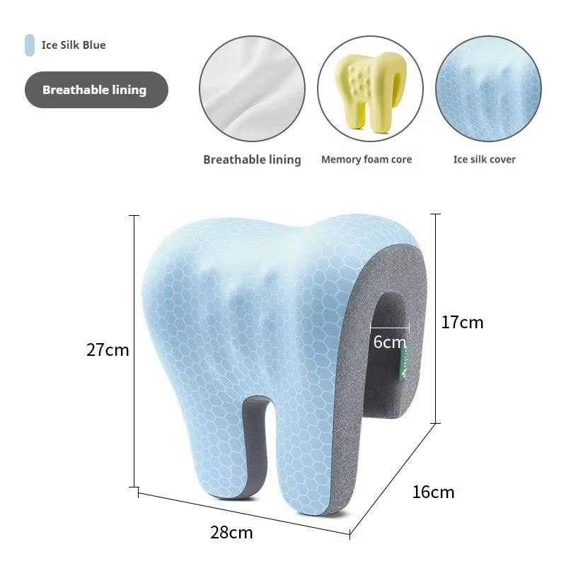 Office Chair Headrest Pillow Head Neck Shoulder Support Cushion Ergonomic Neck Rest Pillow Memory Foam Nap Sleeping Pillow
