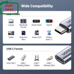 UGREEN USB C Extension Cable, (10Gbps/100W) USB C 3.2 Extender, Fast Charging &