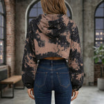 Tie-dye hoodie cropped