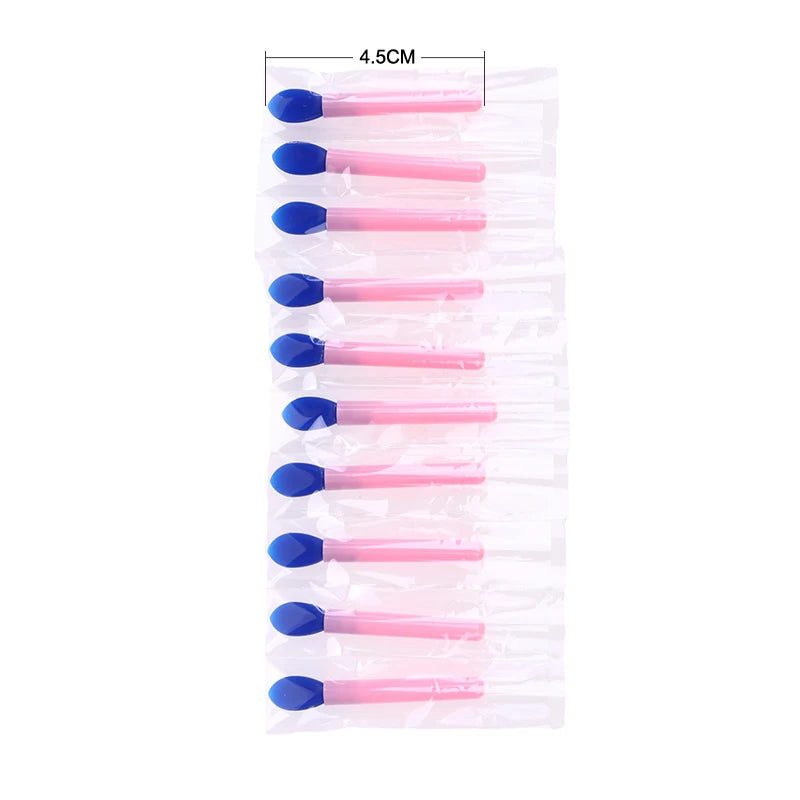 10Pcs Silicone Lip Brush Set Small Makeup Brushes Lipstick Applicator Brushes for Lip Care Makeup Use