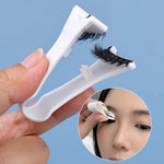 Magnetic Eyelashes Curler V Type Eyelashes Applicator Tweezers Clips Suitable for Beginners in Beauty and Makeup Tools