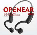 Pine Tree Tools As1-G Bone Conduction Headphones Bluetooth 5.0 Wireless Open Ear Gray