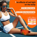Multi-Functional Red Light Therapy Belt for Neck, Knee, Feet, Hands, Etc. 660Nm & 850Nm Near-Infrared Light Therapy Wrap Devices with Heat for Body, Massager Mat for Pain Relief at Home
