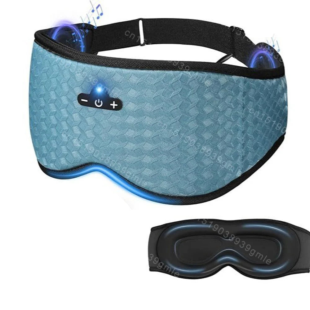 3D Bluetooth Sleeping Mask Headphones Eye Mask Comfortable Wireless Music Sleep Mask Noise Reduction Blackout Sleeping Mask