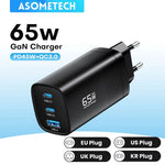 Gan USB Type C Charger 65W 45W PPS PD QC4.0 Quick Charger for Macbook Laptop IPAD Tablet Iphone 14 Samsung S23 Ultra