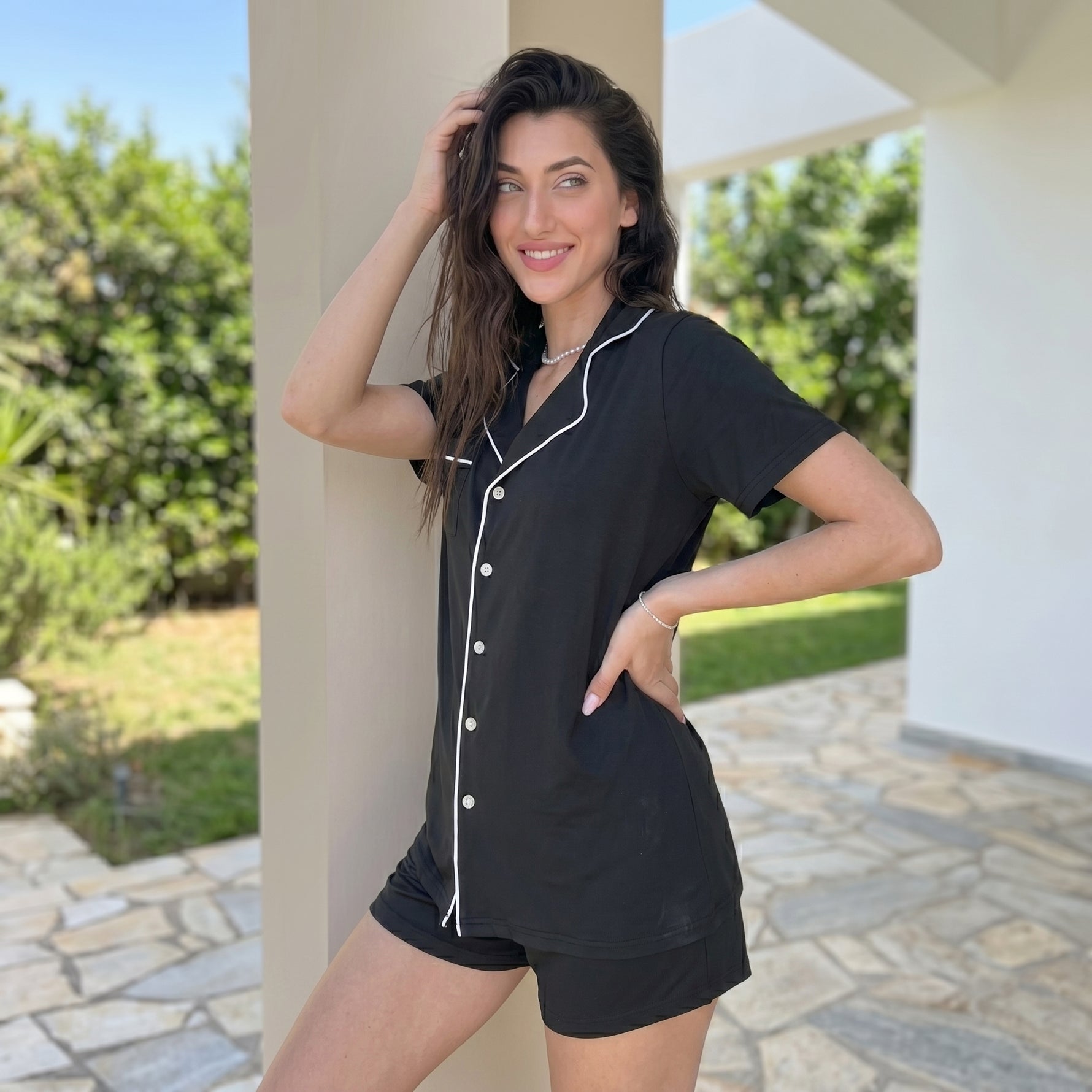 Two-piece short pajama set