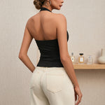 Halter neck athletic top