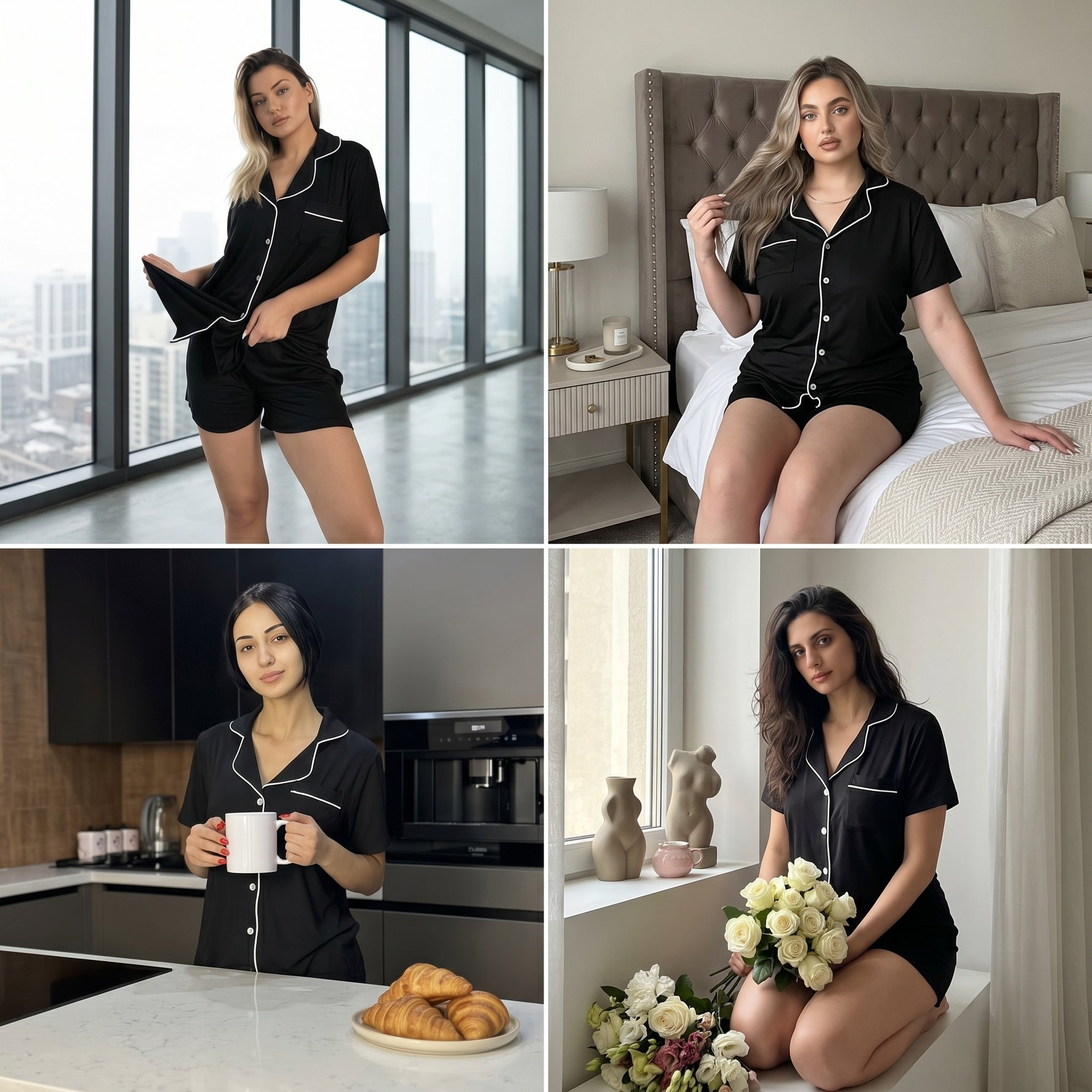 Two-piece short pajama set