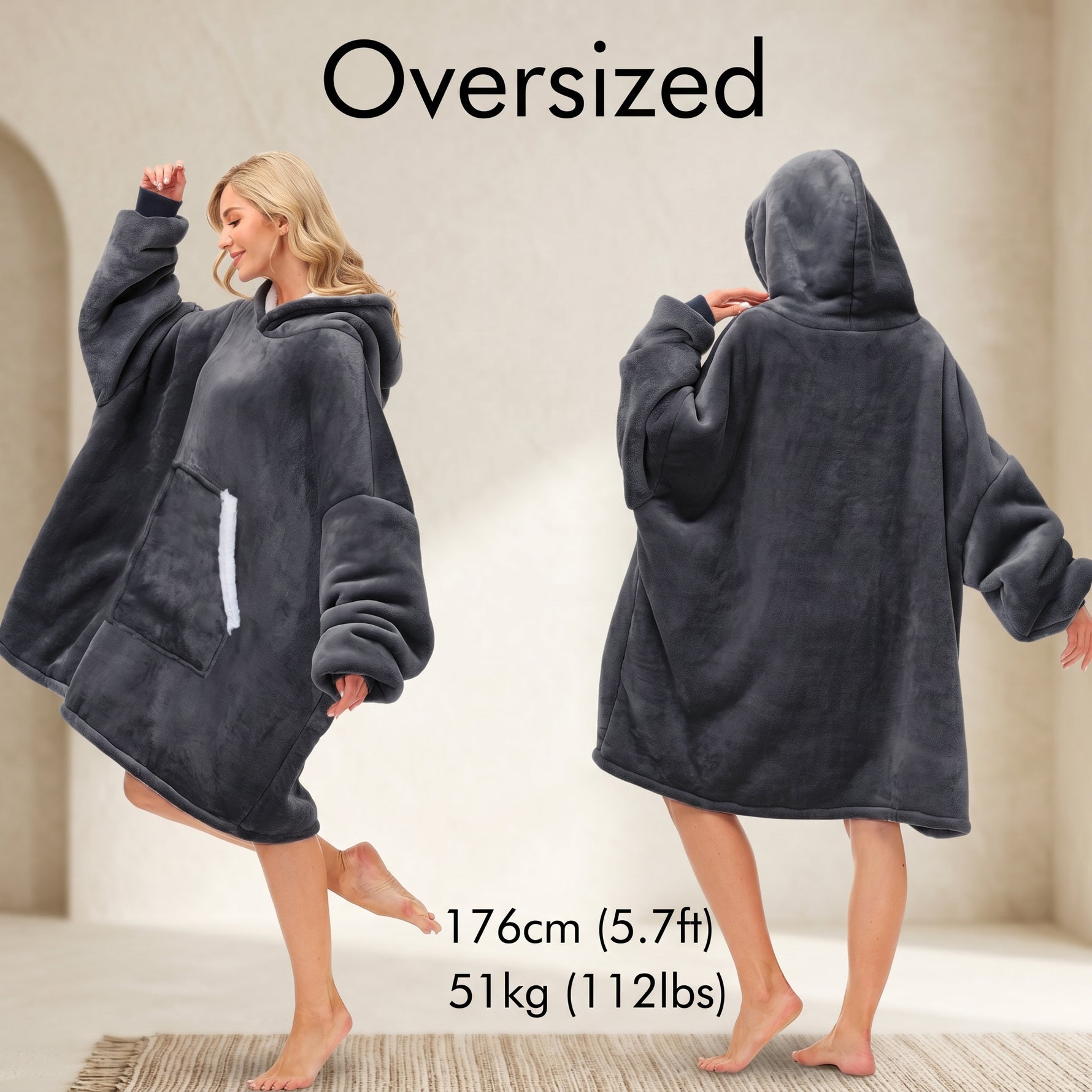 Wearable blanket dress (winter)