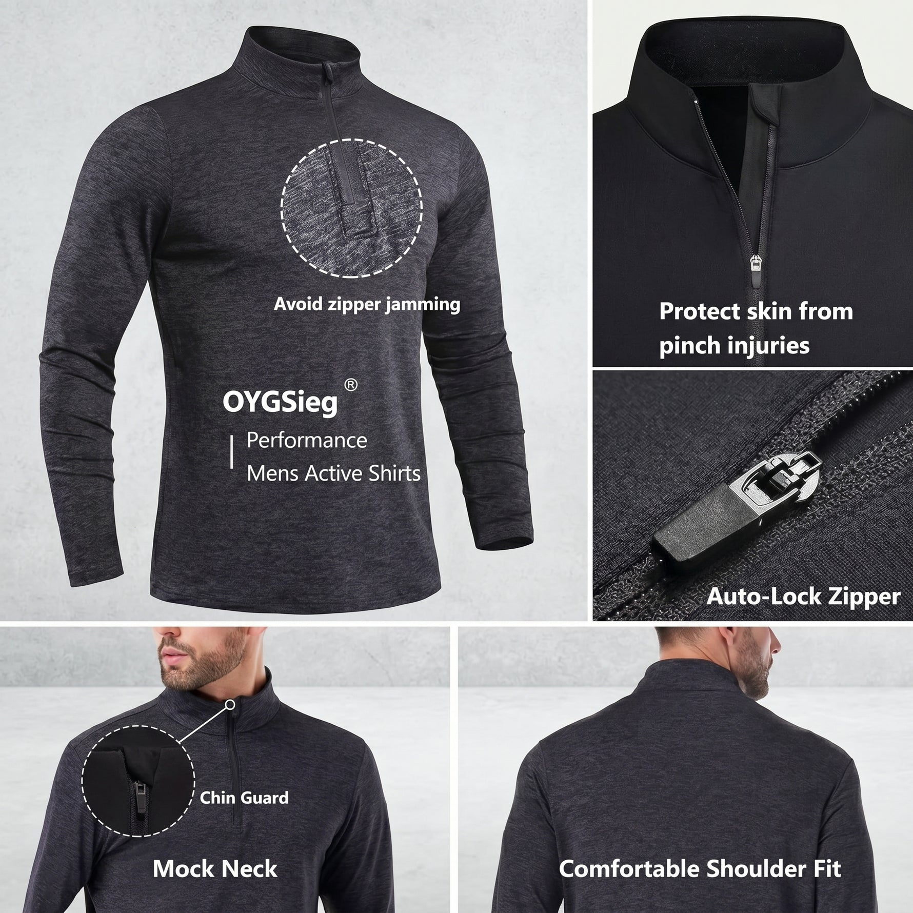 Quarter-zip athletic pullover
