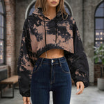 Tie-dye hoodie cropped